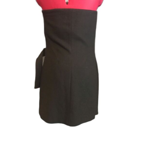 Kate Spade Saturday Dress Size 2 Black Buckle Over Strapless Wool NWT - Picture 4 of 10